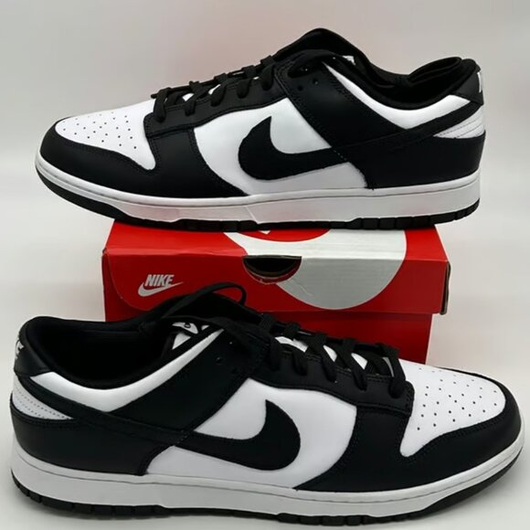 Dunk Low Retro White Black Panda Shoes Mens main image 8